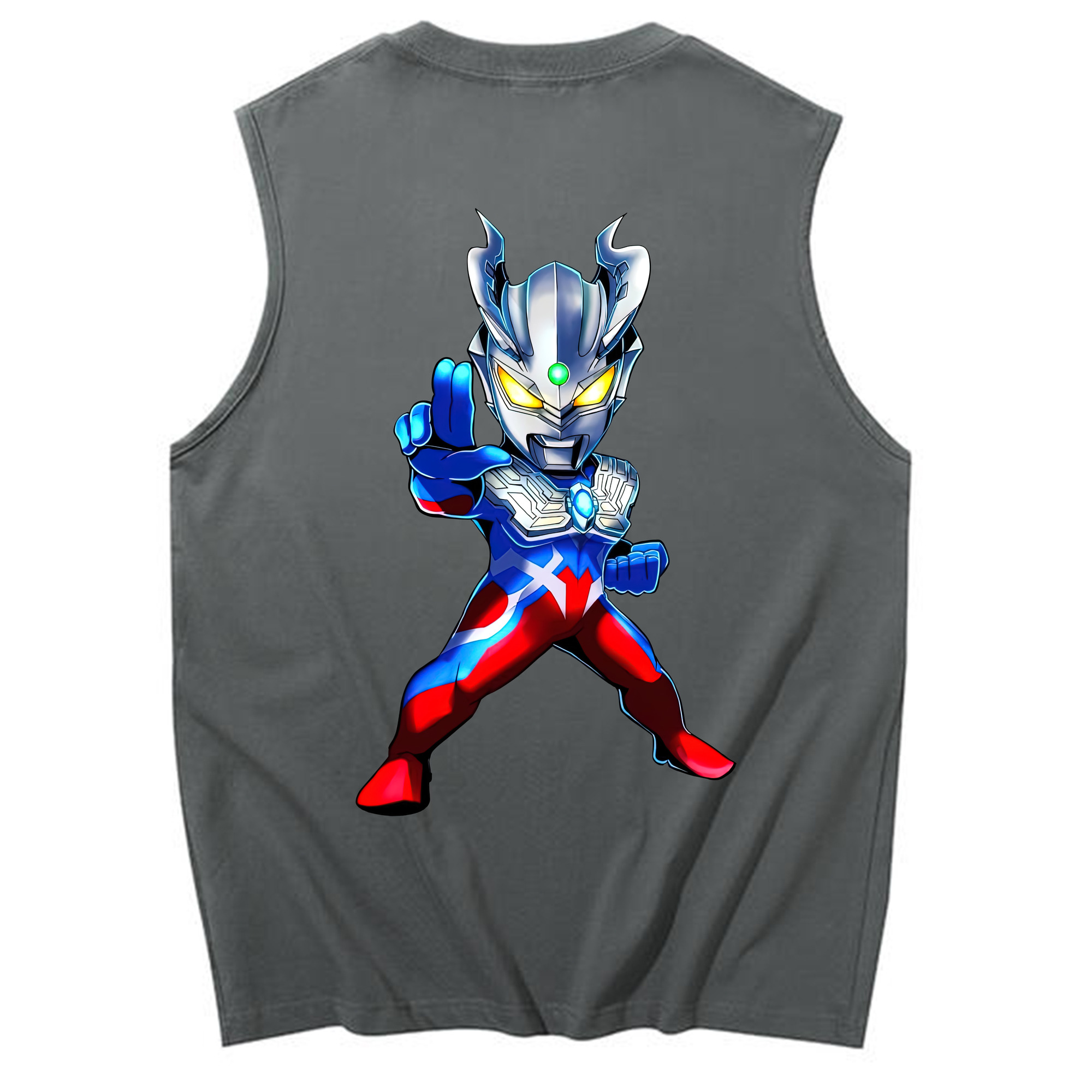 （画像用） ウルトラマン Ultraman コットン100％タンクトップ（背面プリント）